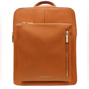 Expressions NYC Caramel Vegan Leather Backpack